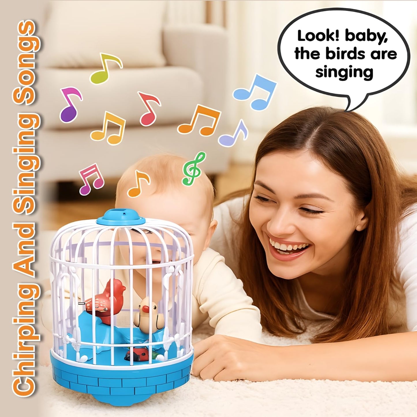 Talking Bird Toy for Kids | Repeats What You Say | Singing, Speaking, and Dancing Bird Toy| Funny Education Toys for Children Playing at Home