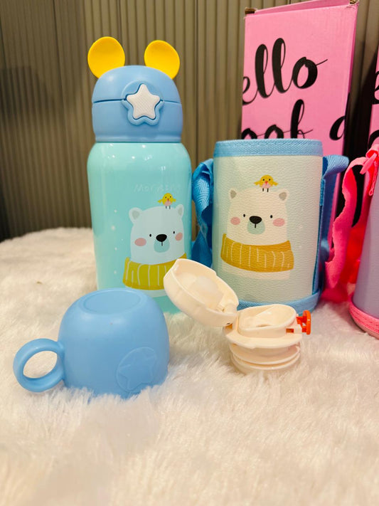 Leak-Proof Bottle with Cute Antler Lid - 500ml