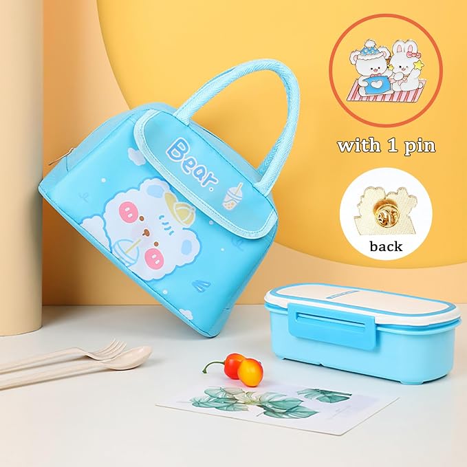 Kids Insulated Cute Bunny Lunch Bag