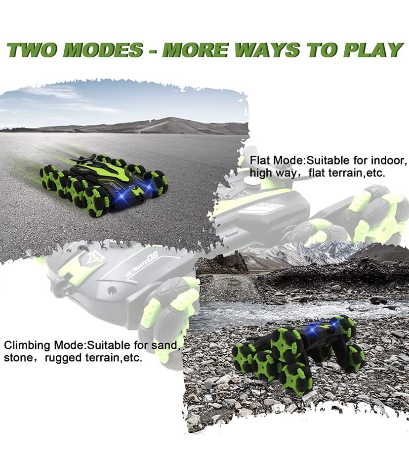 Spray R/C Stunt Vehicle | Remote Control Rotating Eight Wheel Drift Car with Spray Effect