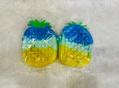 Cute Pineapple Pop-It Sling Bag | Silicone Fidget Crossbody Bag for Kids