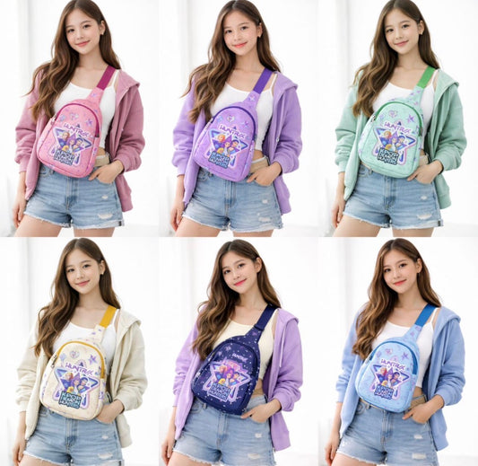 K-Pop Crossbody Chest Bag for Kids – Adjustable Strap