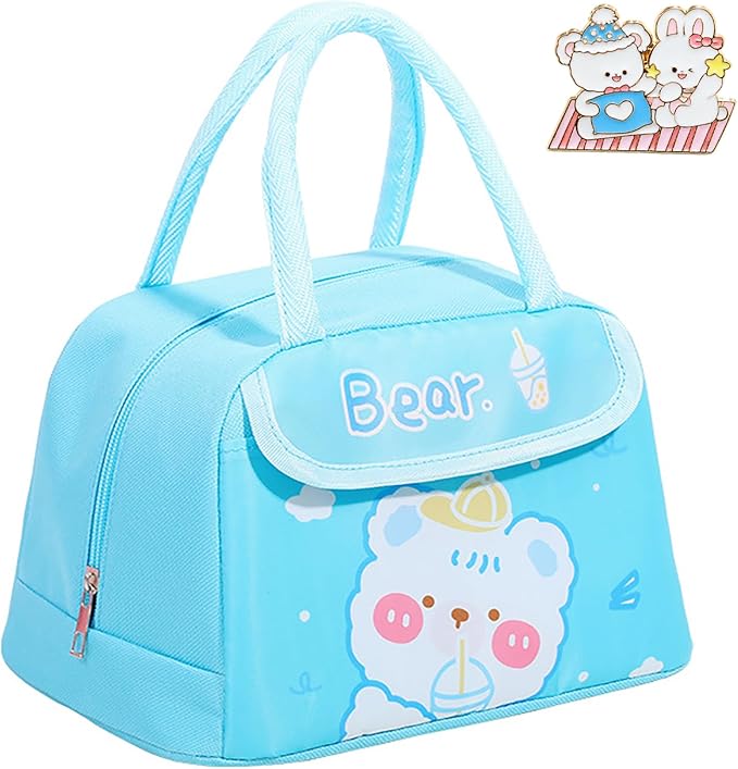 Kids Insulated Cute Bunny Lunch Bag