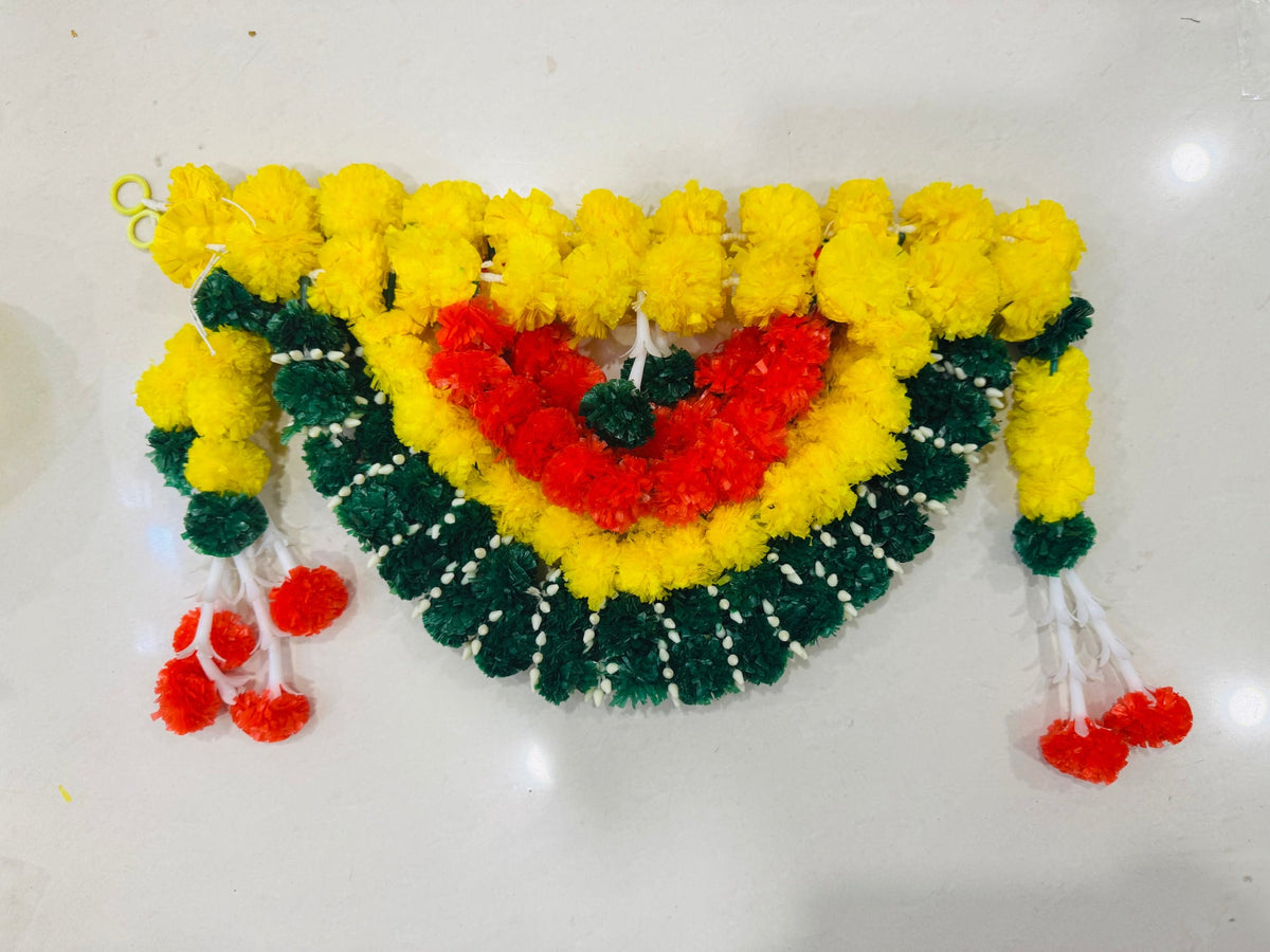 Main Door Latest Home Decoration Entrance Hanging Handmade Bandarwal Atificial Marigold Flower Garlands