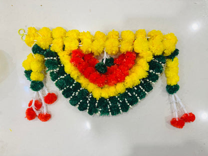 Main Door Latest Home Decoration Entrance Hanging Handmade Bandarwal Atificial Marigold Flower Garlands