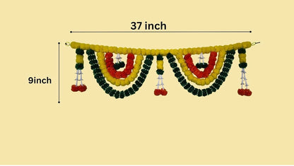 Main Door Latest Home Decoration Entrance Hanging Handmade Bandarwal Atificial Marigold Flower Garlands
