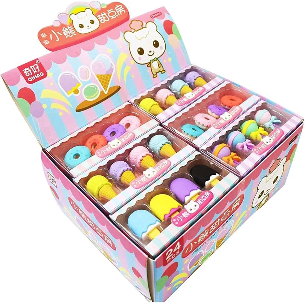 Icecream Eraser 4pc Set