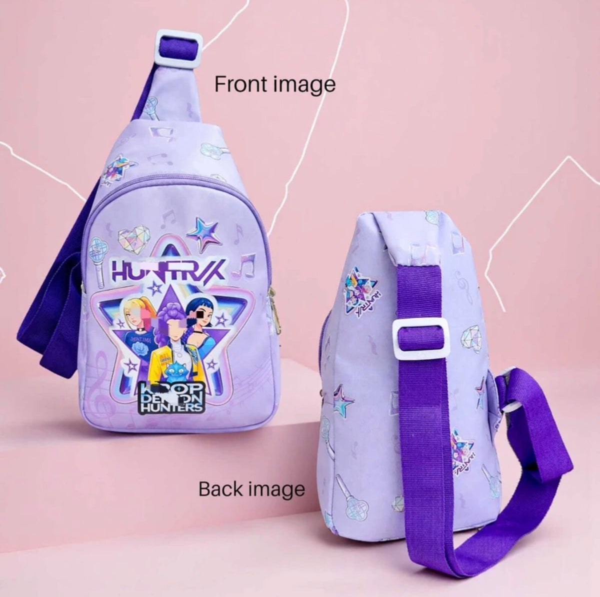 K-Pop Crossbody Chest Bag for Kids – Adjustable Strap