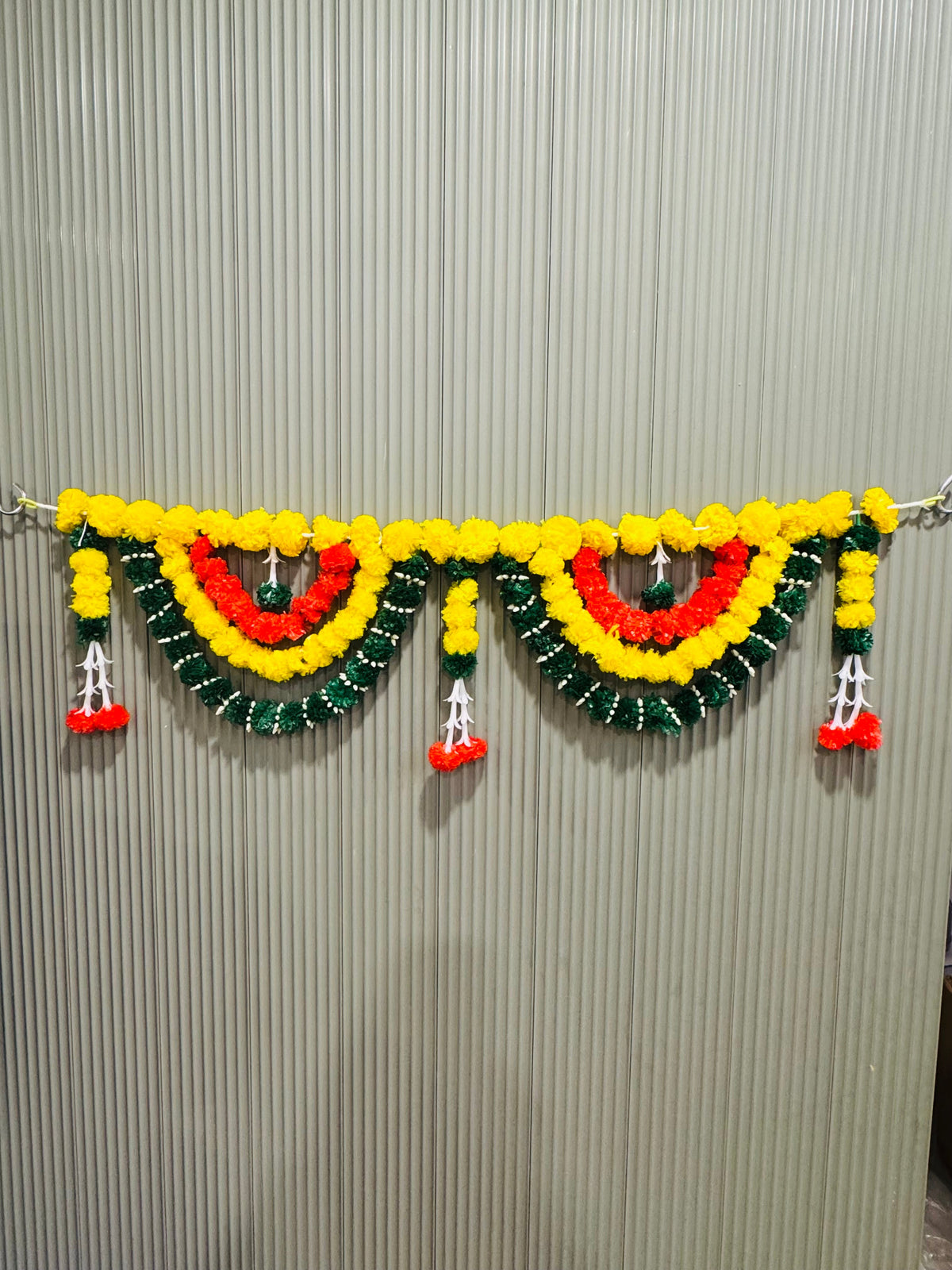 Main Door Latest Home Decoration Entrance Hanging Handmade Bandarwal Atificial Marigold Flower Garlands