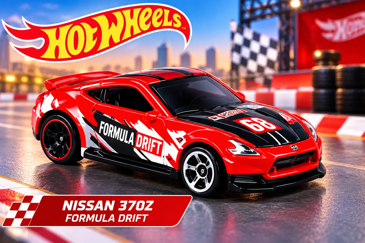 Hot Wheels Nissan 370Z Formula Drift red toy car