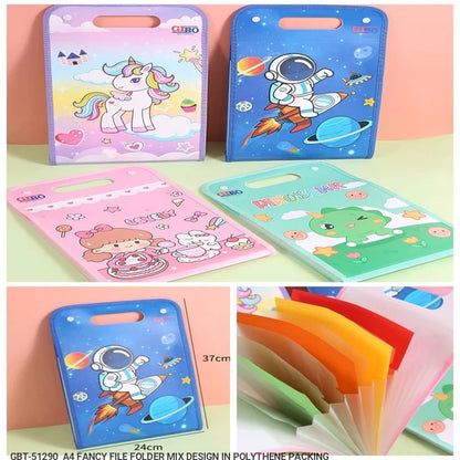 Expanding File Folder – 13 Pocket Printed Document Organizer