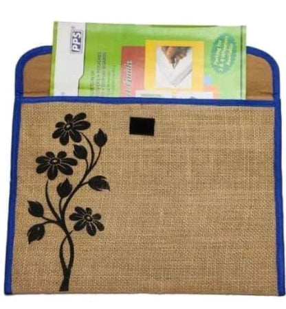 Jute File Folder Bag for Office Home Bank School