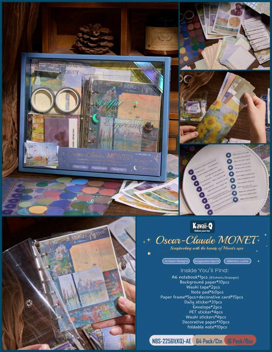 KAWAAI DAIRY JOURNAL SET - Claude Monet