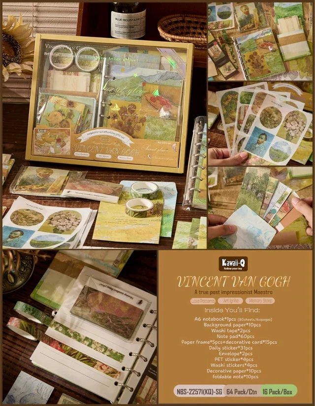KAWAAI DAIRY JOURNAL SET - Van Gogh