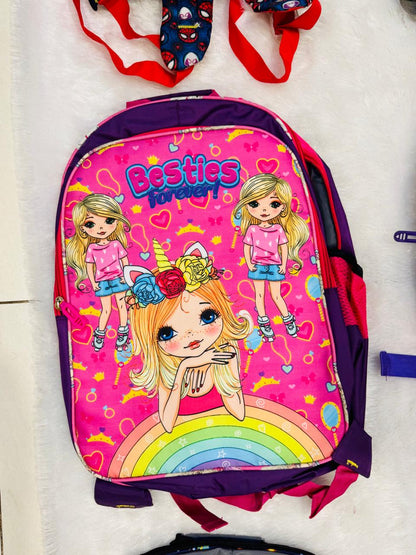 Dual Side Superhero School Bags