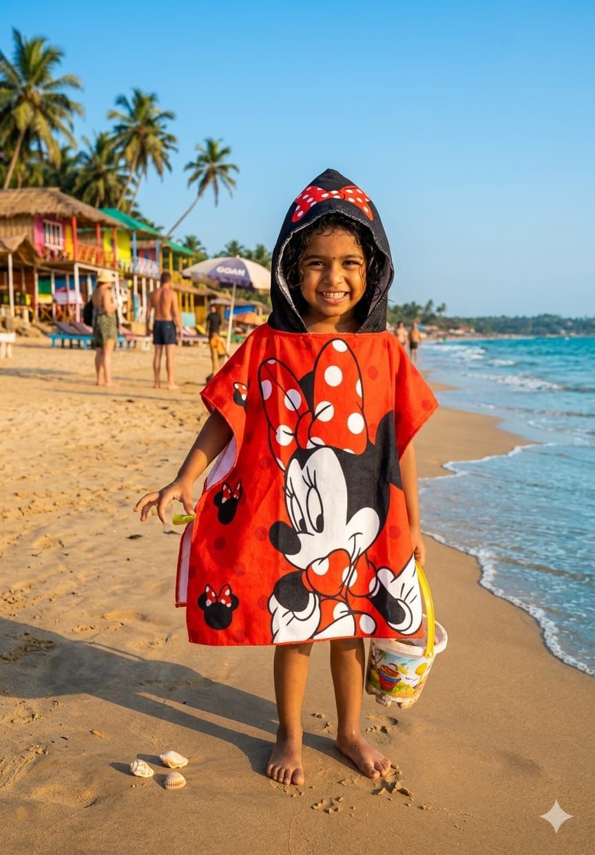 Hooded Towel for Kids | Bathrobes | Quick Dry Kids Towel | Soft Lightweight Baby Wrap for Beach