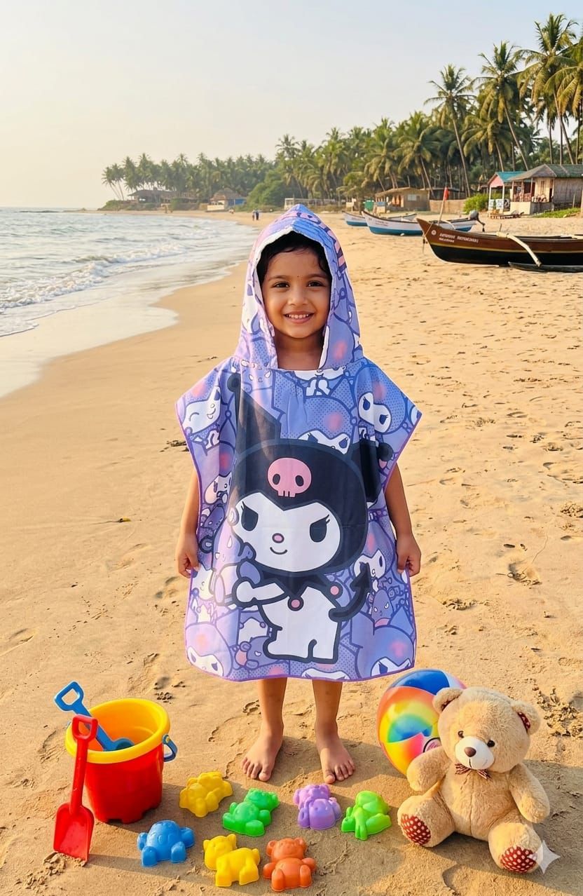 Hooded Towel for Kids | Bathrobes | Quick Dry Kids Towel | Soft Lightweight Baby Wrap for Beach