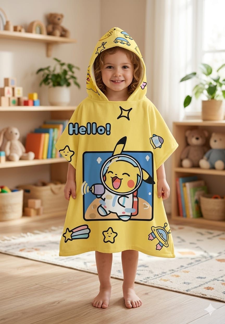 Hooded Towel for Kids | Bathrobes | Quick Dry Kids Towel | Soft Lightweight Baby Wrap for Beach