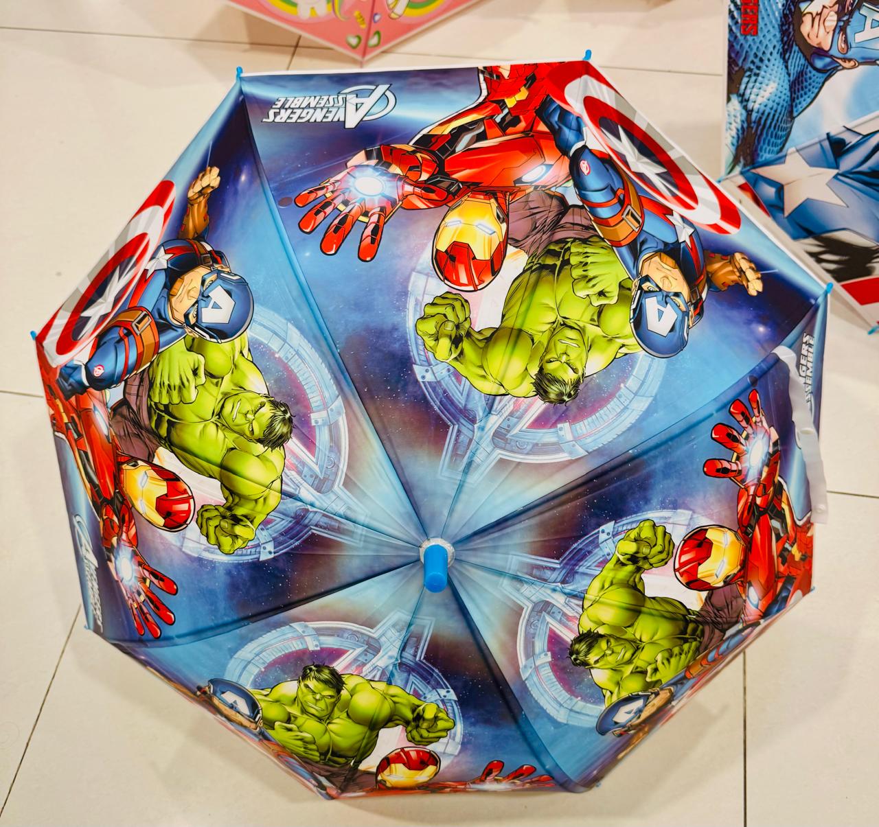 Character Print Umbrella for Kids | Colorful Cartoon Umbrella for Boys & Girls