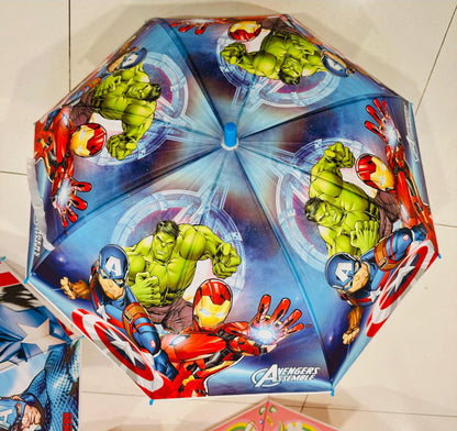 Character Print Umbrella for Kids | Colorful Cartoon Umbrella for Boys & Girls