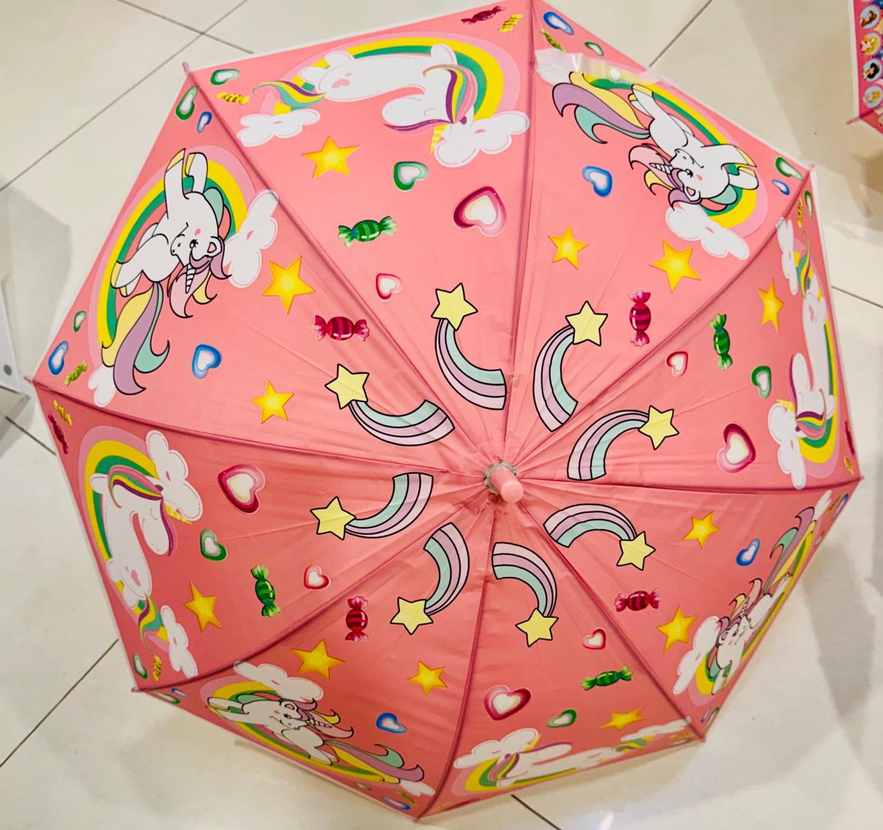 Character Print Umbrella for Kids | Colorful Cartoon Umbrella for Boys & Girls