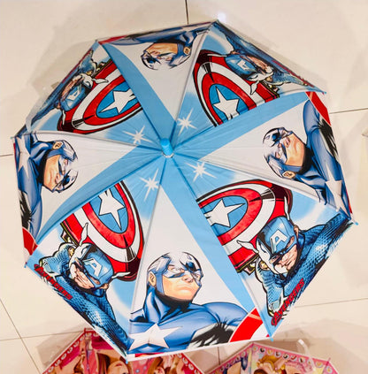 Character Print Umbrella for Kids | Colorful Cartoon Umbrella for Boys & Girls