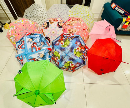 Animal Design Ear Umbrella for Kids | Cute Cartoon Kids Umbrella