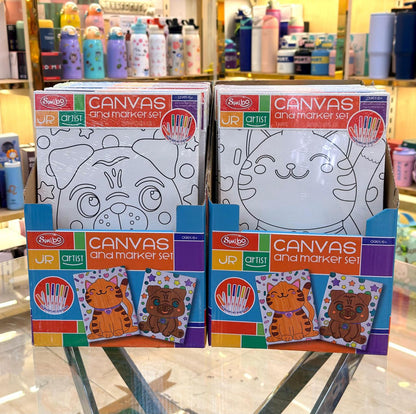 DIY Canvas and Marker Set | Creative Art & Painting Kit for Kids