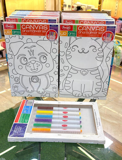 DIY Canvas and Marker Set | Creative Art & Painting Kit for Kids