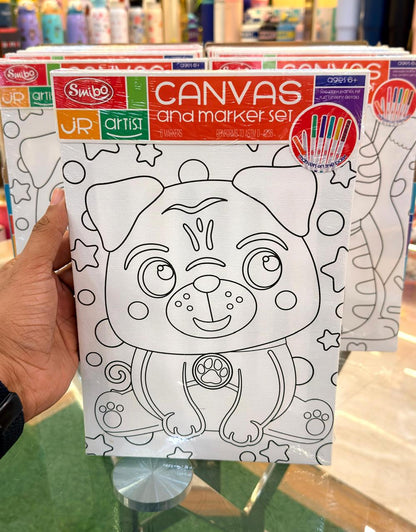 DIY Canvas and Marker Set | Creative Art & Painting Kit for Kids