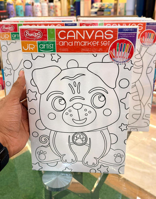 DIY Canvas and Marker Set | Creative Art & Painting Kit for Kids