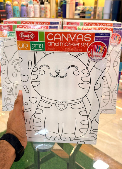 DIY Canvas and Marker Set | Creative Art & Painting Kit for Kids