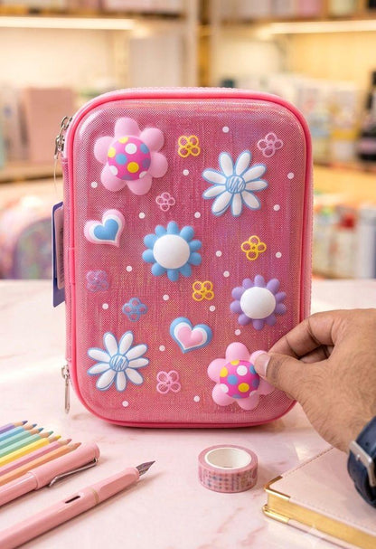 Premium Jumbo Pencil Pouch | Spacious Multi-Purpose Stationery Organizer for Kids