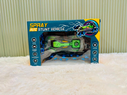 Spray R/C Stunt Vehicle | Remote Control Rotating Eight Wheel Drift Car with Spray Effect