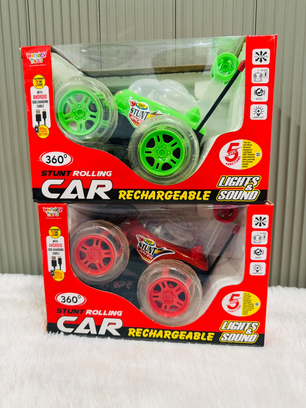 360° Stunt Rolling Car | Rotating Action Toy Car for Kids