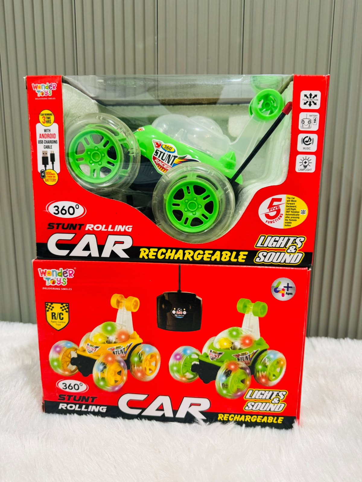 360° Stunt Rolling Car | Rotating Action Toy Car for Kids