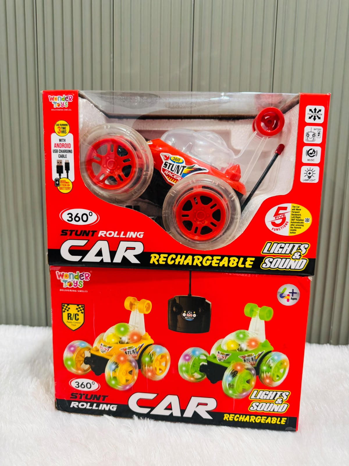 360° Stunt Rolling Car | Rotating Action Toy Car for Kids