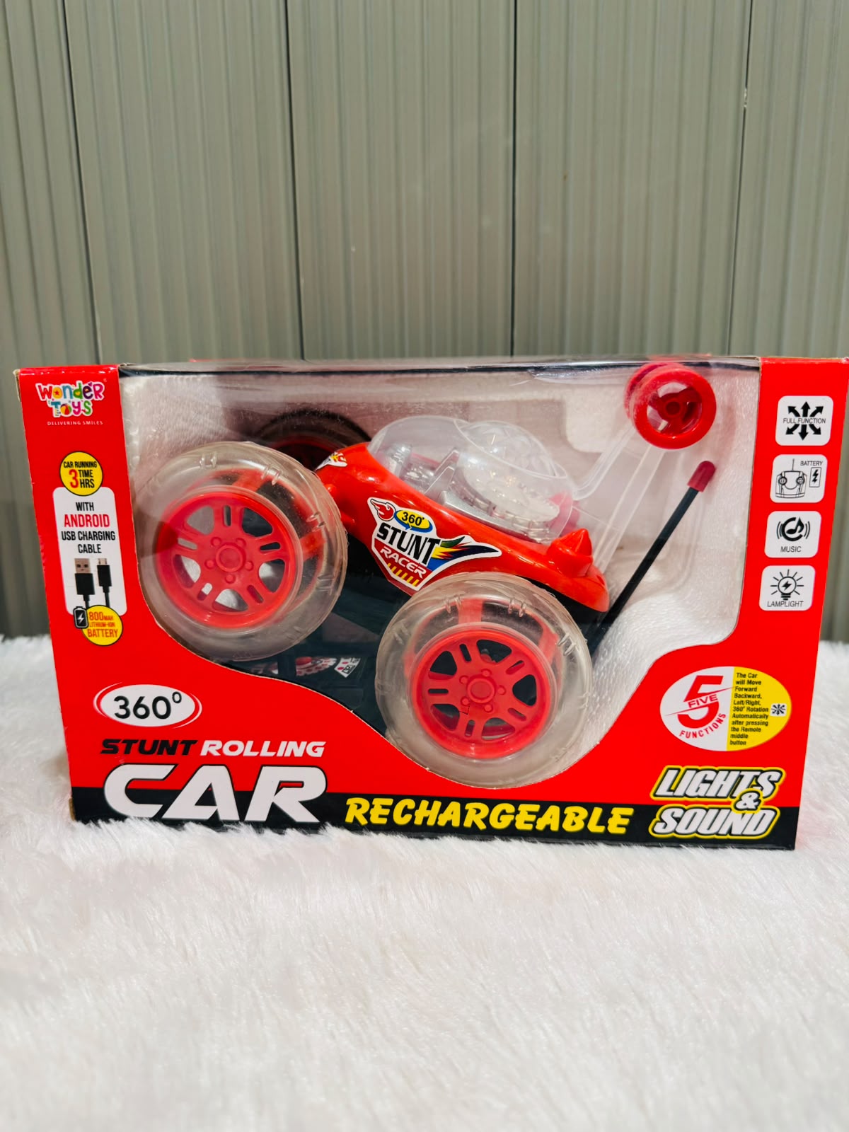 360° Stunt Rolling Car | Rotating Action Toy Car for Kids