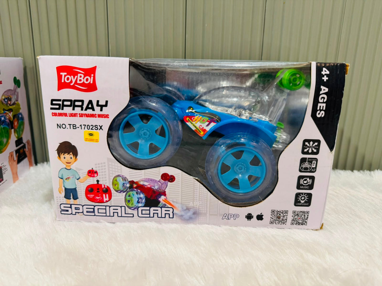 Stunt 360° Automatic Car | Rotating Action Toy Car with Lights & Stunt Performance