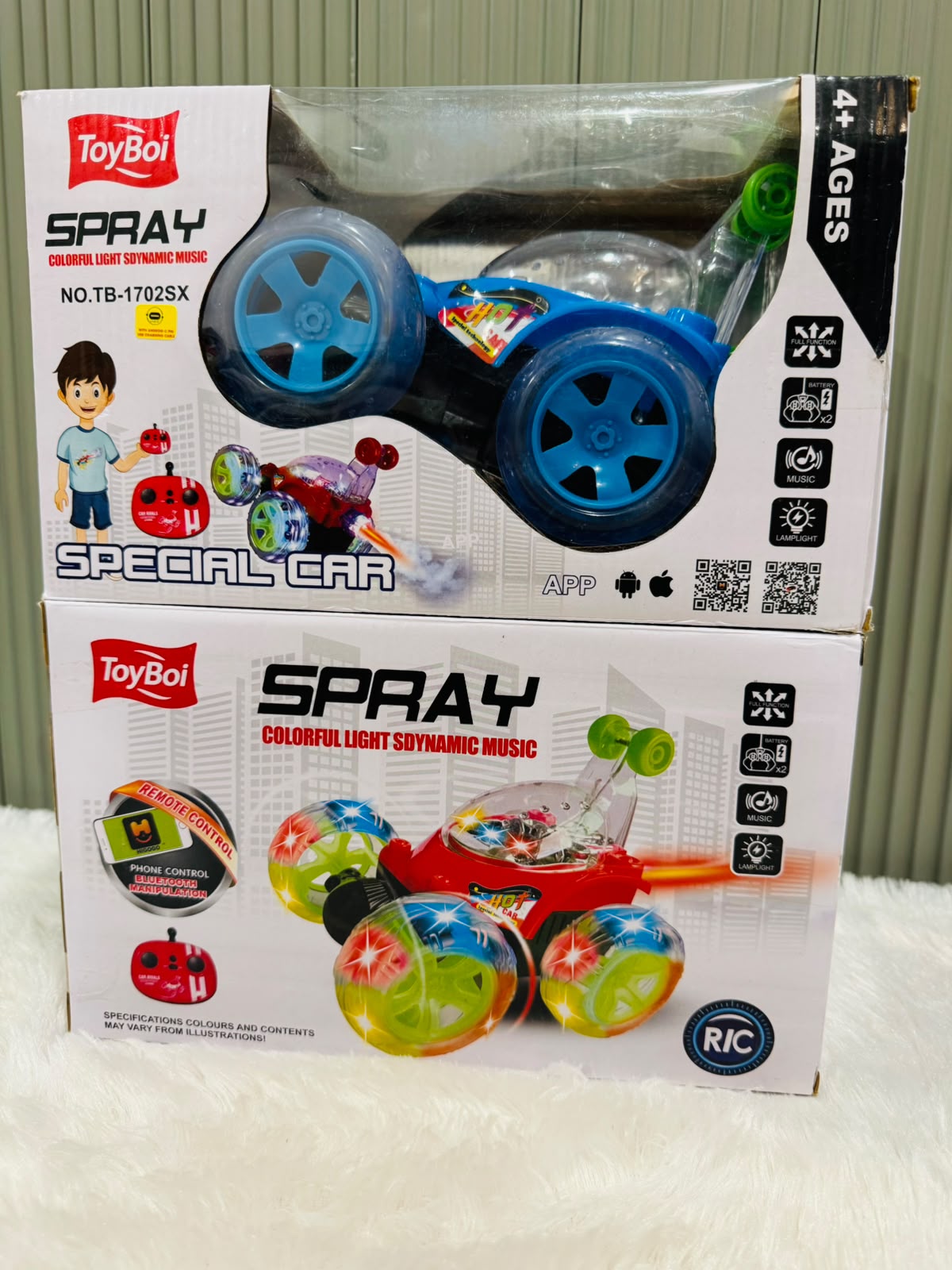 Stunt 360° Automatic Car | Rotating Action Toy Car with Lights & Stunt Performance