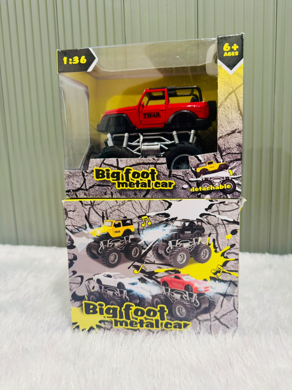 Bigfoot Metal Car – Thar Jeep | Die-Cast Off-Road Monster Truck Toy for Kids
