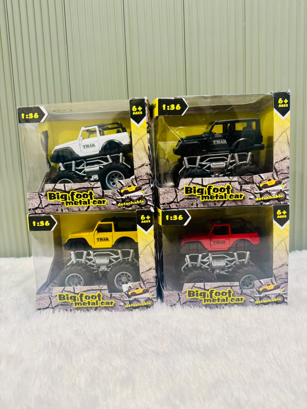 Bigfoot Metal Car – Thar Jeep | Die-Cast Off-Road Monster Truck Toy for Kids