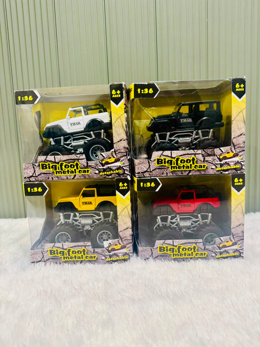 Bigfoot Metal Car – Thar Jeep | Die-Cast Off-Road Monster Truck Toy for Kids