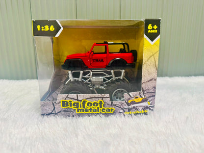 Bigfoot Metal Car – Thar Jeep | Die-Cast Off-Road Monster Truck Toy for Kids