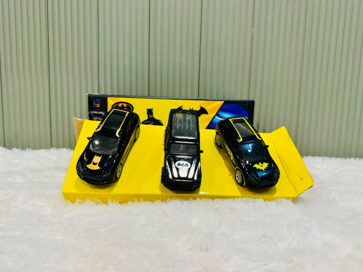 Batman Die-Cast Car Pack of 3 | Superhero Metal Toy Car Set for Kids