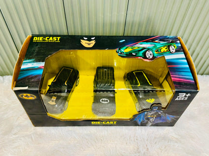 Batman Die-Cast Car Pack of 3 | Superhero Metal Toy Car Set for Kids