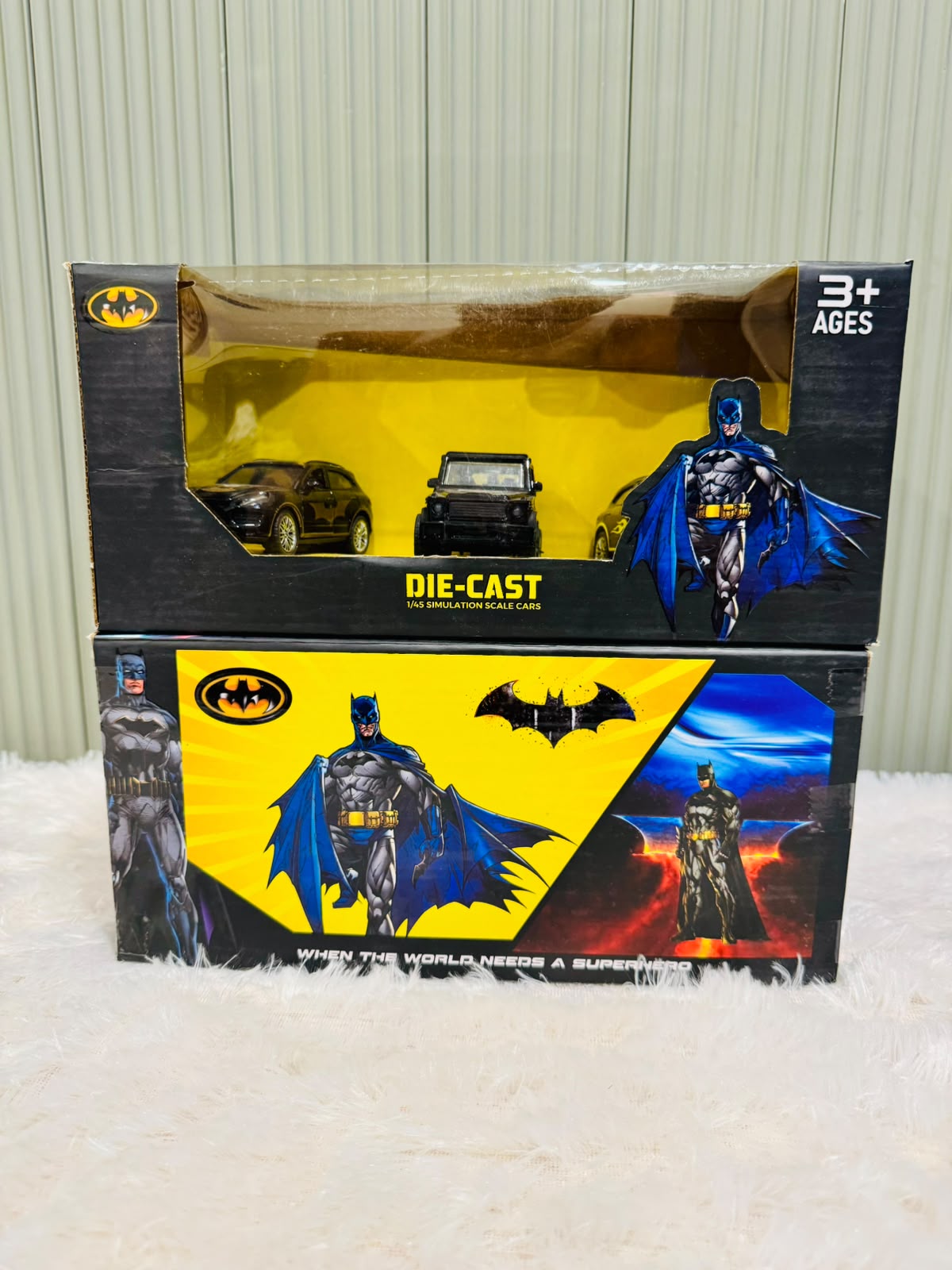 Batman Die-Cast Car Pack of 3 | Superhero Metal Toy Car Set for Kids