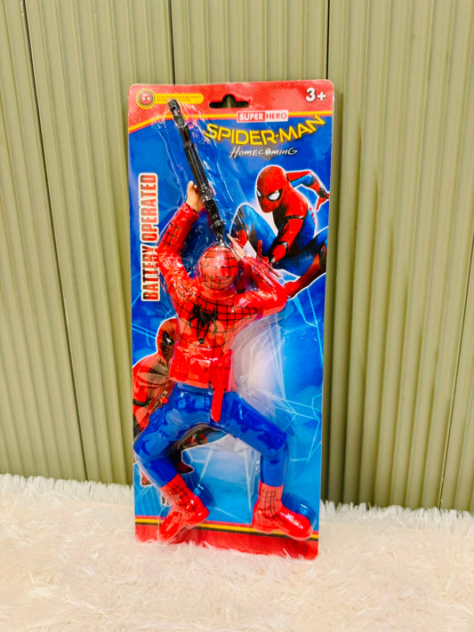 Crawling Pose Superhero Spider-Man Battery Operated Moving Toy | Action Figure for Kids