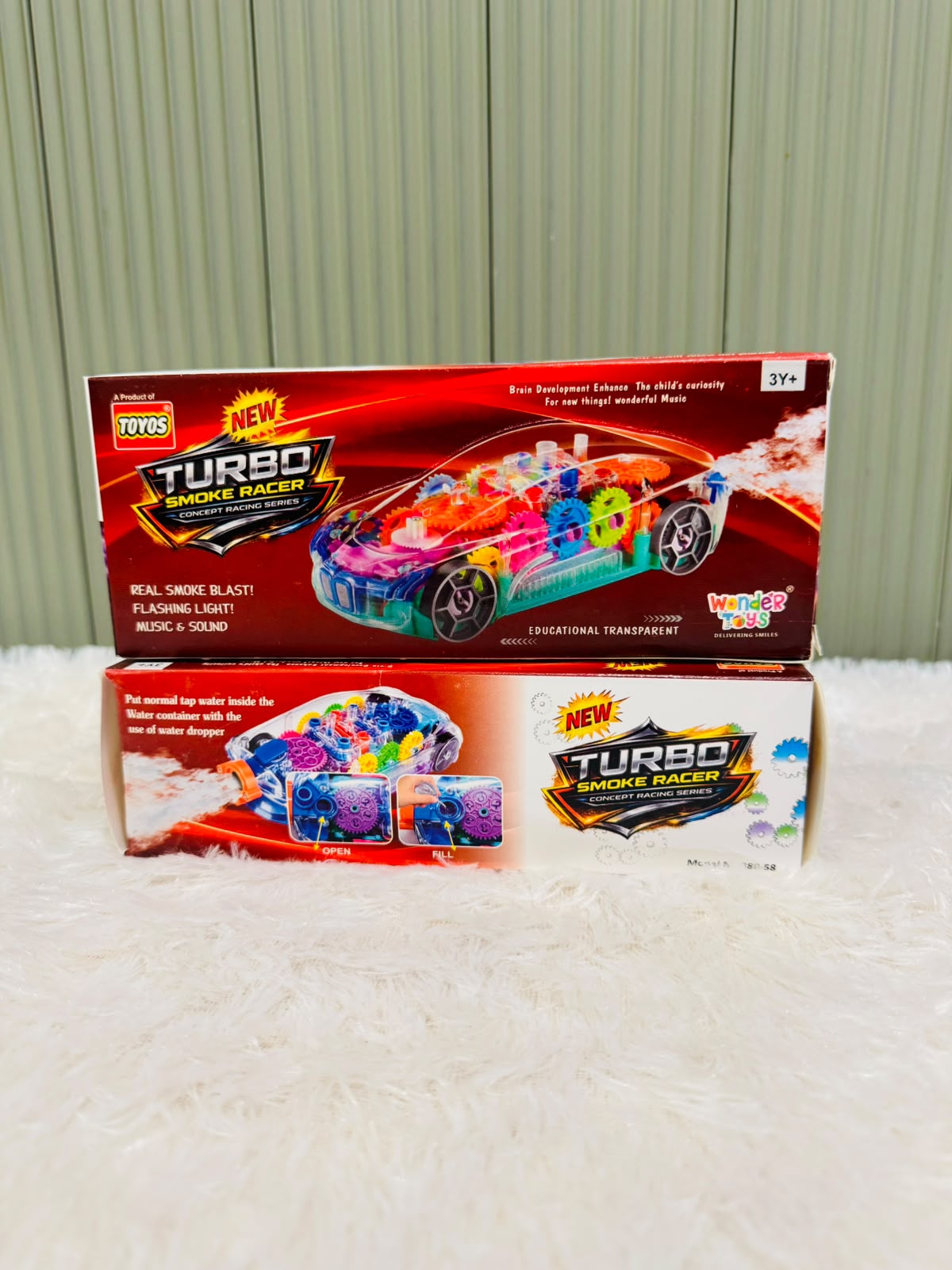 Turbo Smoke Racer Car | Real Smoke Blast, Flashing Lights, Music & Sound Toy Car for Kids