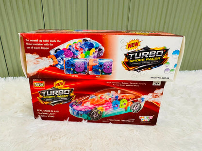 Turbo Smoke Racer Car | Real Smoke Blast, Flashing Lights, Music & Sound Toy Car for Kids